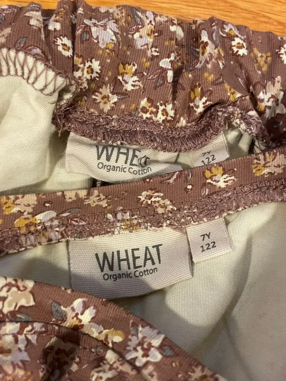 Wheat Organic Cotton Peplum Top & Pants | Size 7Y